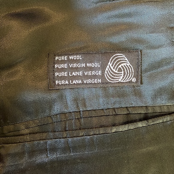 THOMAS CHURCHILL Size 46L Suit Blazer + Vest Gray 2-Button Virgin Wool Canada - Picture 15 of 16